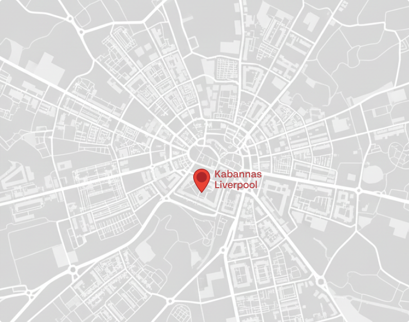 Map showing Kabannas Liverpool